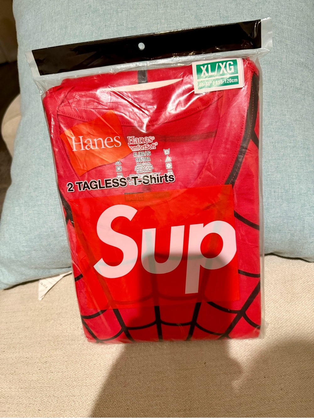 Supreme Hanes Spider-Man Tagless Tees 2 Pack size XL